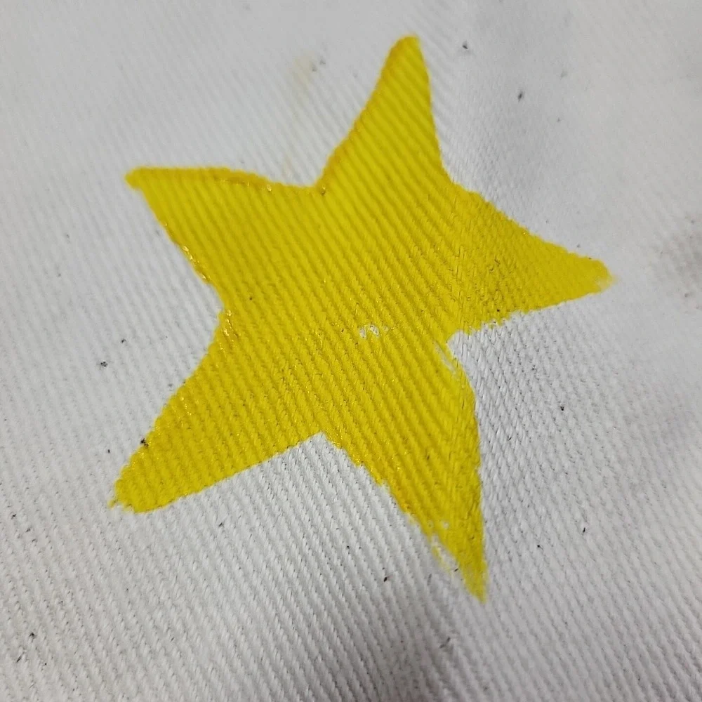 Kids Art Smock Paint Apron Stars Hearts Crafts Canvas Daycare School
